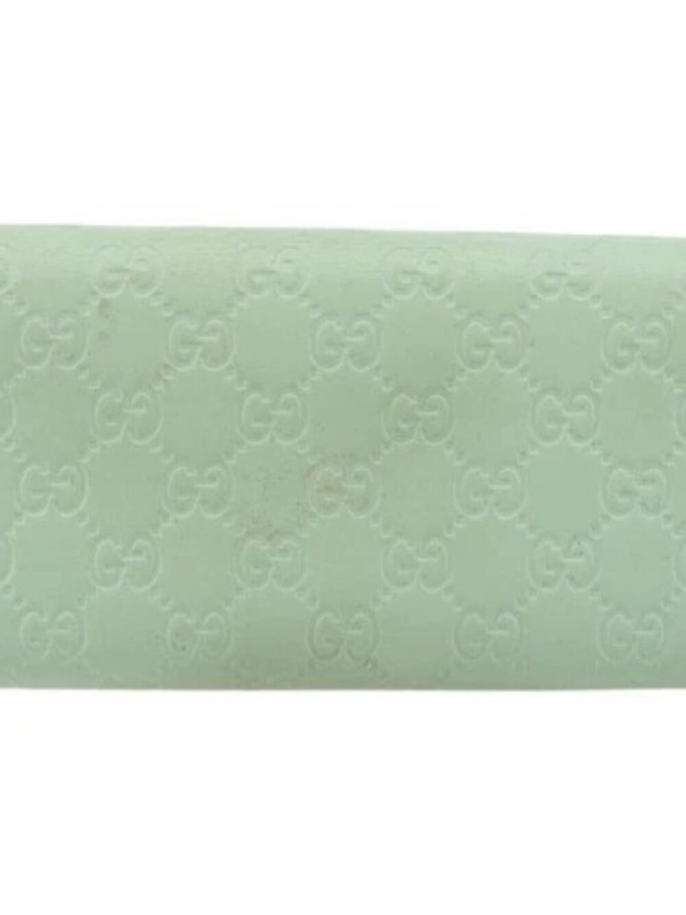 GUCCI GG Canvas Guccissima Long Wallet Leather Green Gold 548055 Auth bs35079A - Picture 2 of 16
